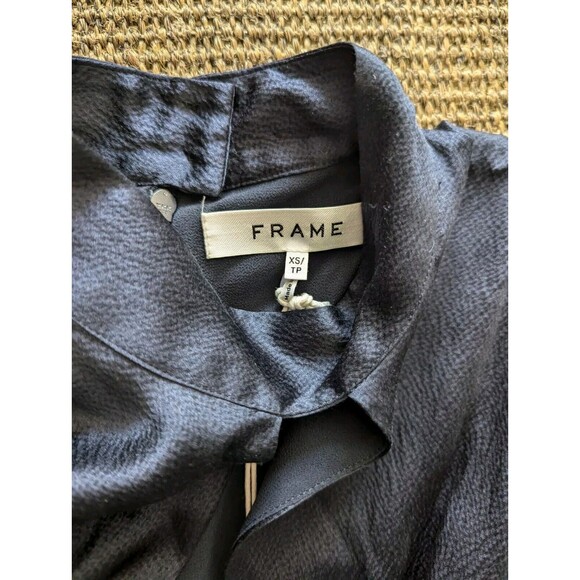 Frame Wrap Party Dress in Navy Size XS New - Picture 4 of 10